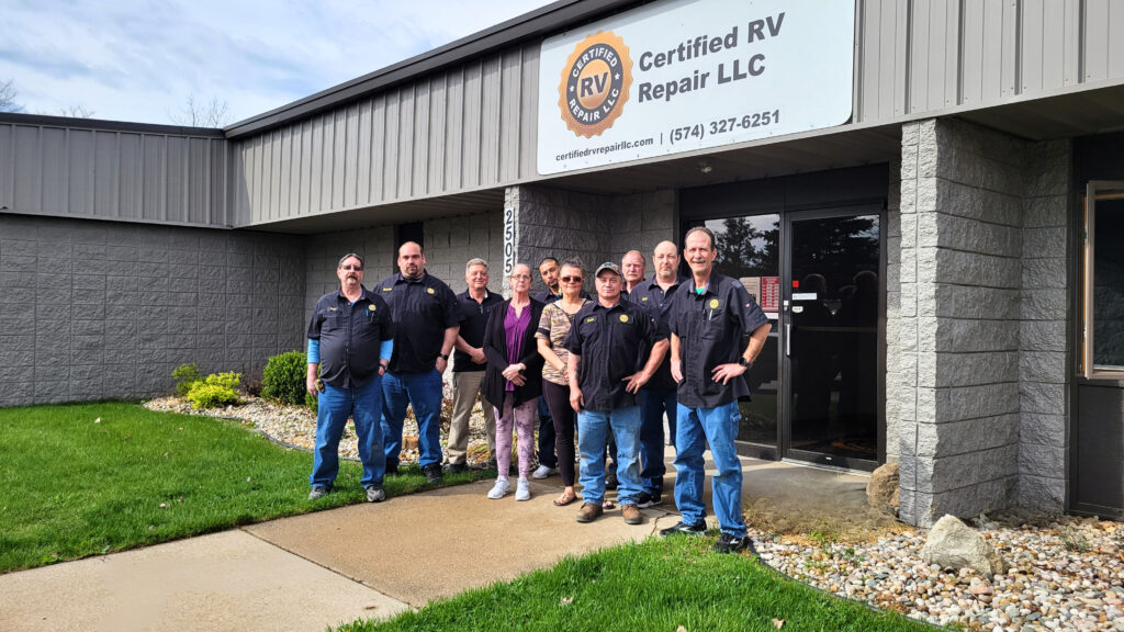 Factory-certified RV repair experts at Certified RV Repair in Elkhart Indiana.