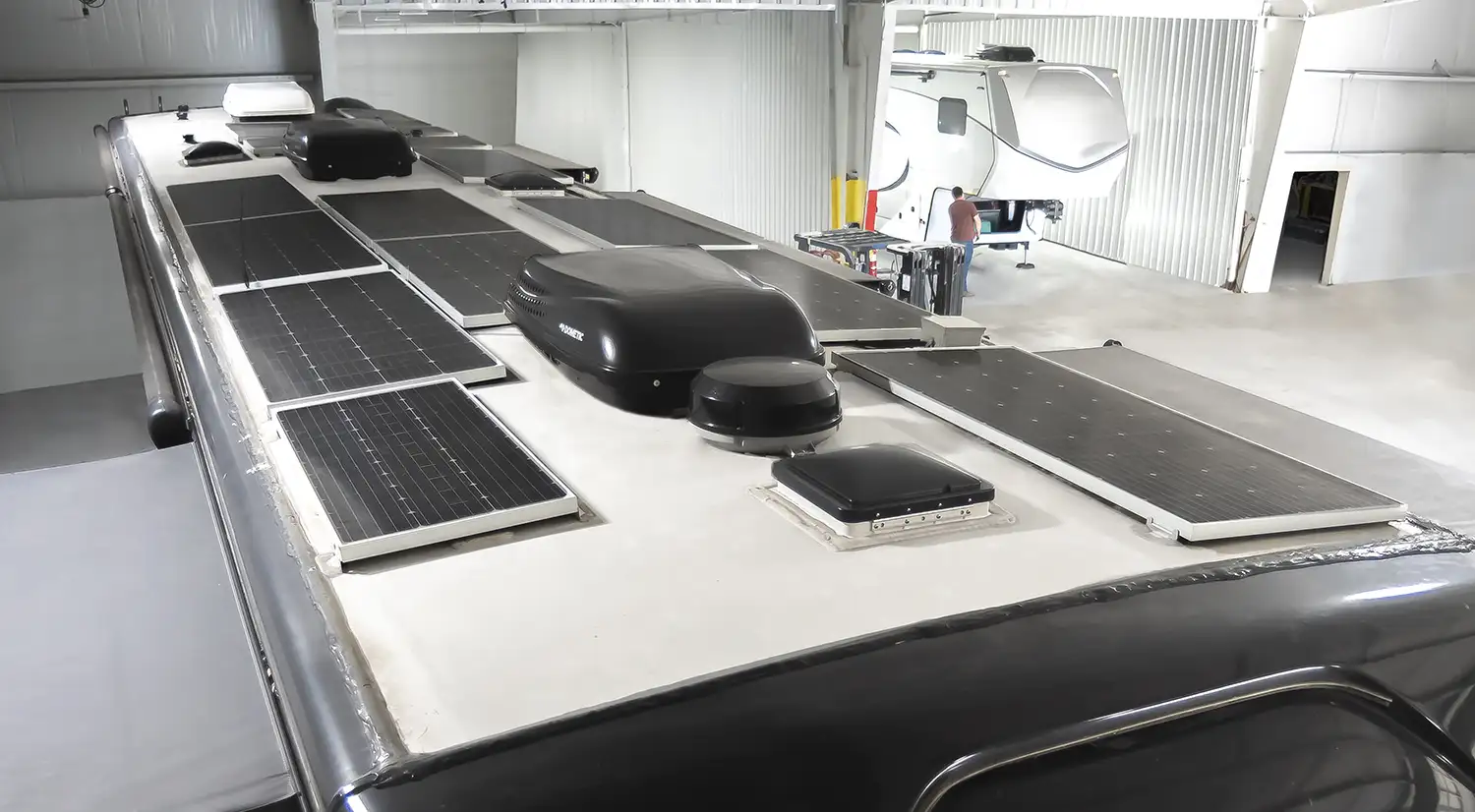 Expert RV roof repair, service and maintenance by certified techs at Certified RV Repair in Elkhart Indiana.